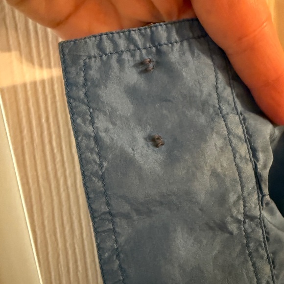 Vintage Robert Stock 100% Silk Blue Button-Up Shirt - Picture 5 of 5